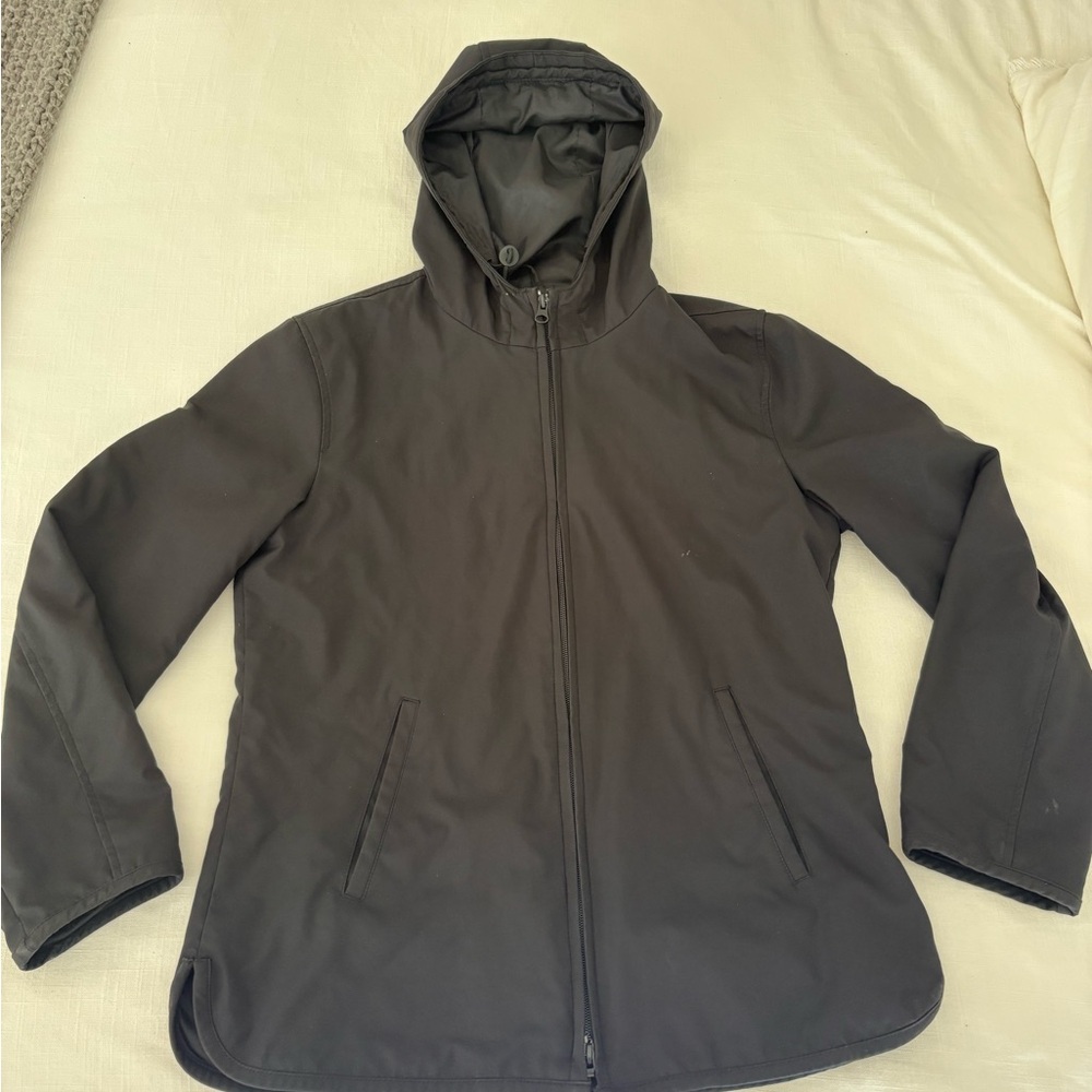Womens Black Hooded Jacket